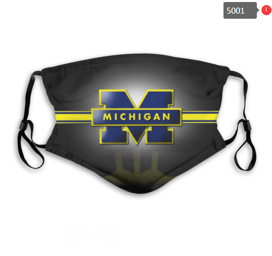 NCAA Michigan Wolverines #14 Dust mask with filter